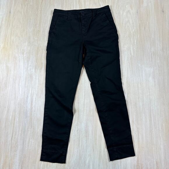 J Brand Black Paz Slim Taper Mid Rise Casual Stretch Work Chic Career Pants 27 - Picture 1 of 14
